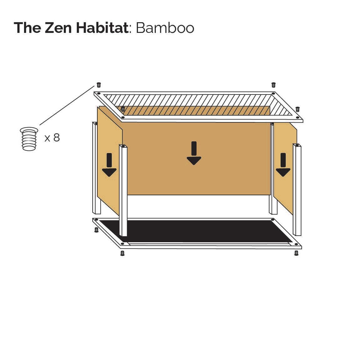 Zen Habitats 4'X2'X2' Reptile Enclosure - The 3.0